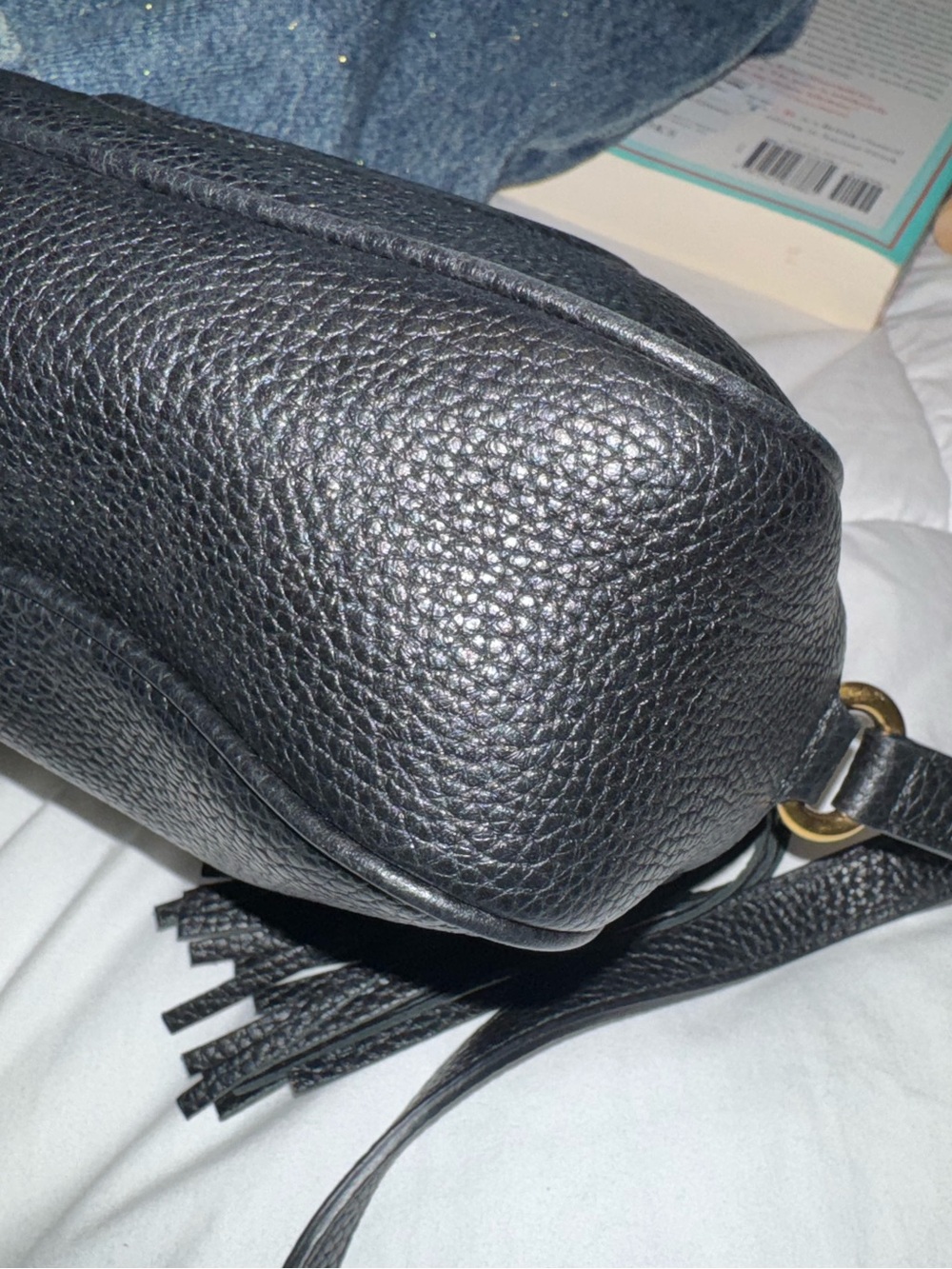 Gucci Black Soho Disco Leather Crossbody with Interlocking GG - Picture 8 of 13